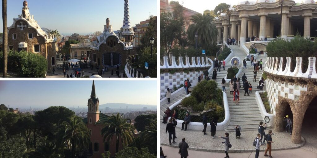 Park Güell Βαρκελώνη — μωσαϊκά Gaudί και πανοραμική θέα